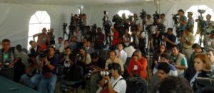 La prensa en gran número en la despedida de Hugo Prensa Deportiva Mexicana